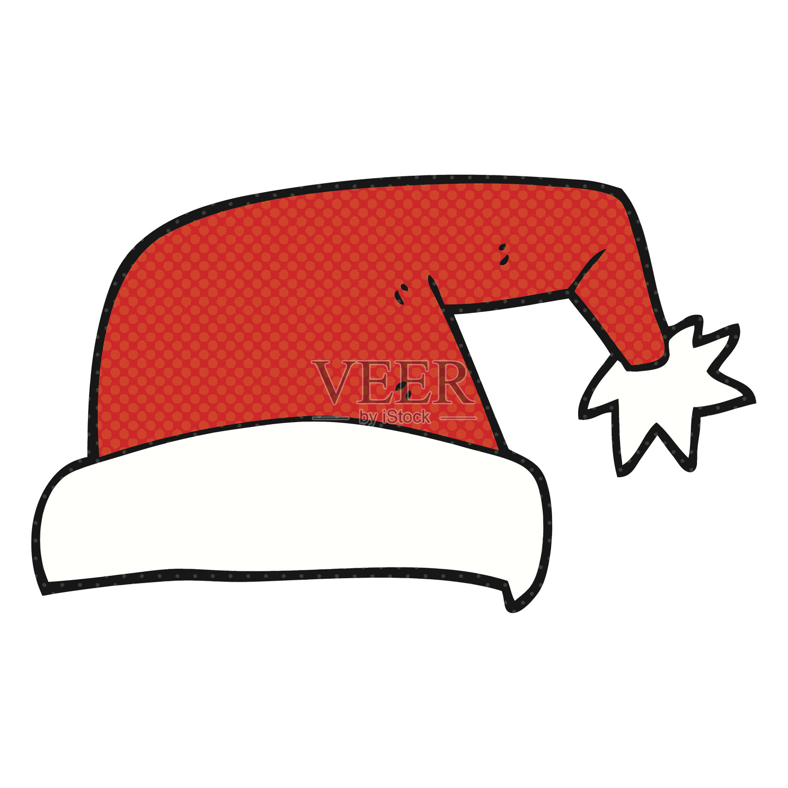 卡通圣诞帽插画图片素材