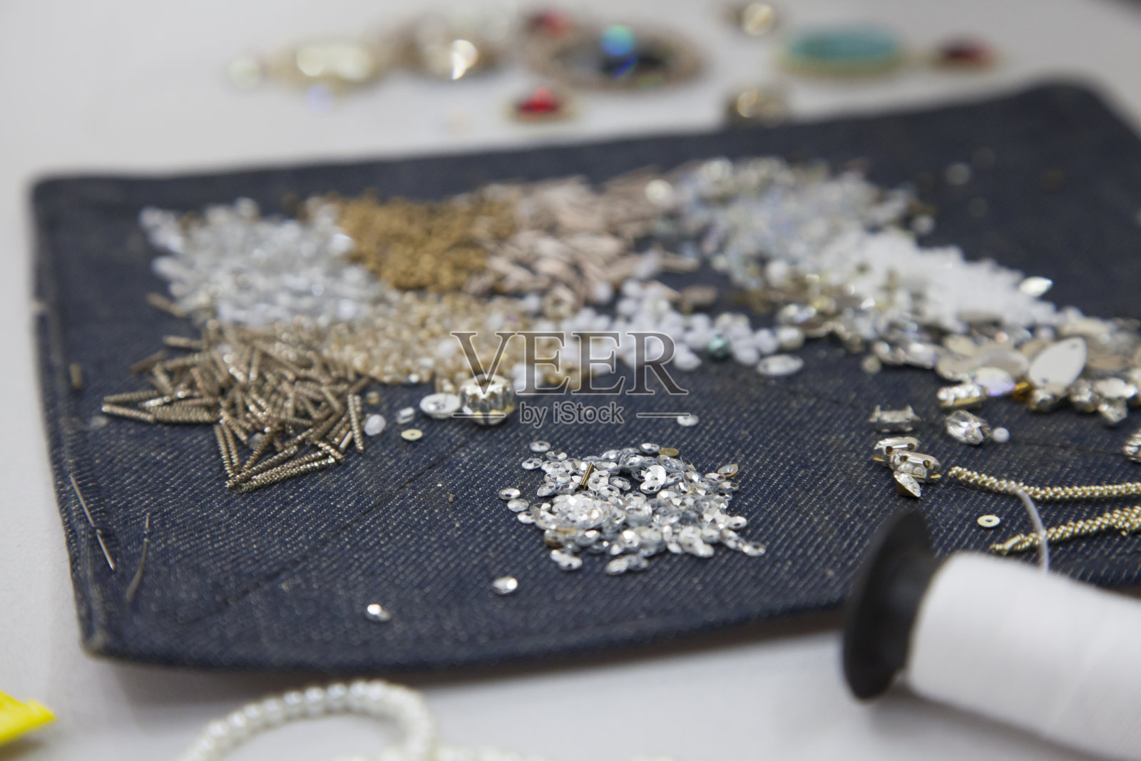 闪闪发光的纺织设计元素照片摄影图片