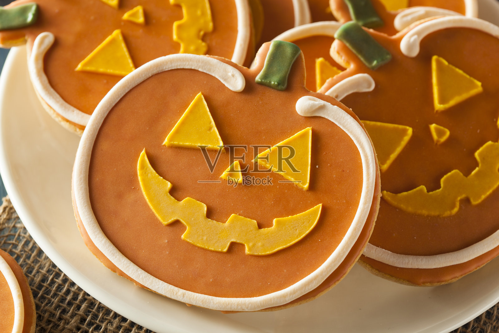 自制杰克南瓜饼照片摄影图片
