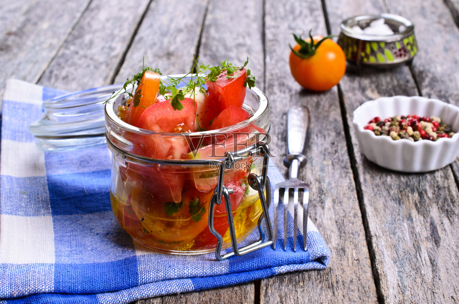 番茄沙拉照片摄影图片