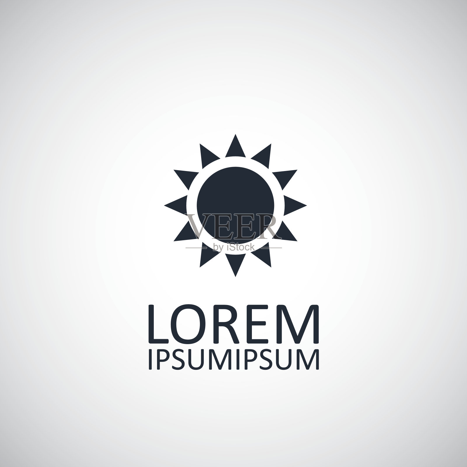 太阳图标插画图片素材