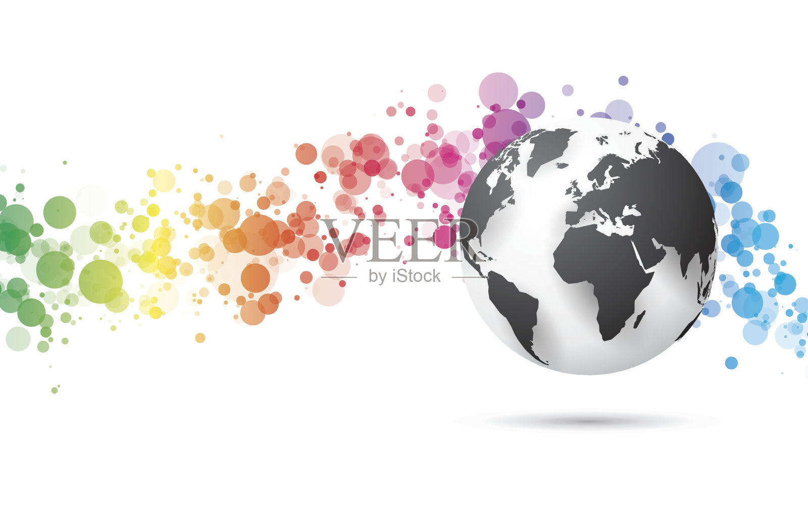 摘要技术背景和地球仪设计元素图片