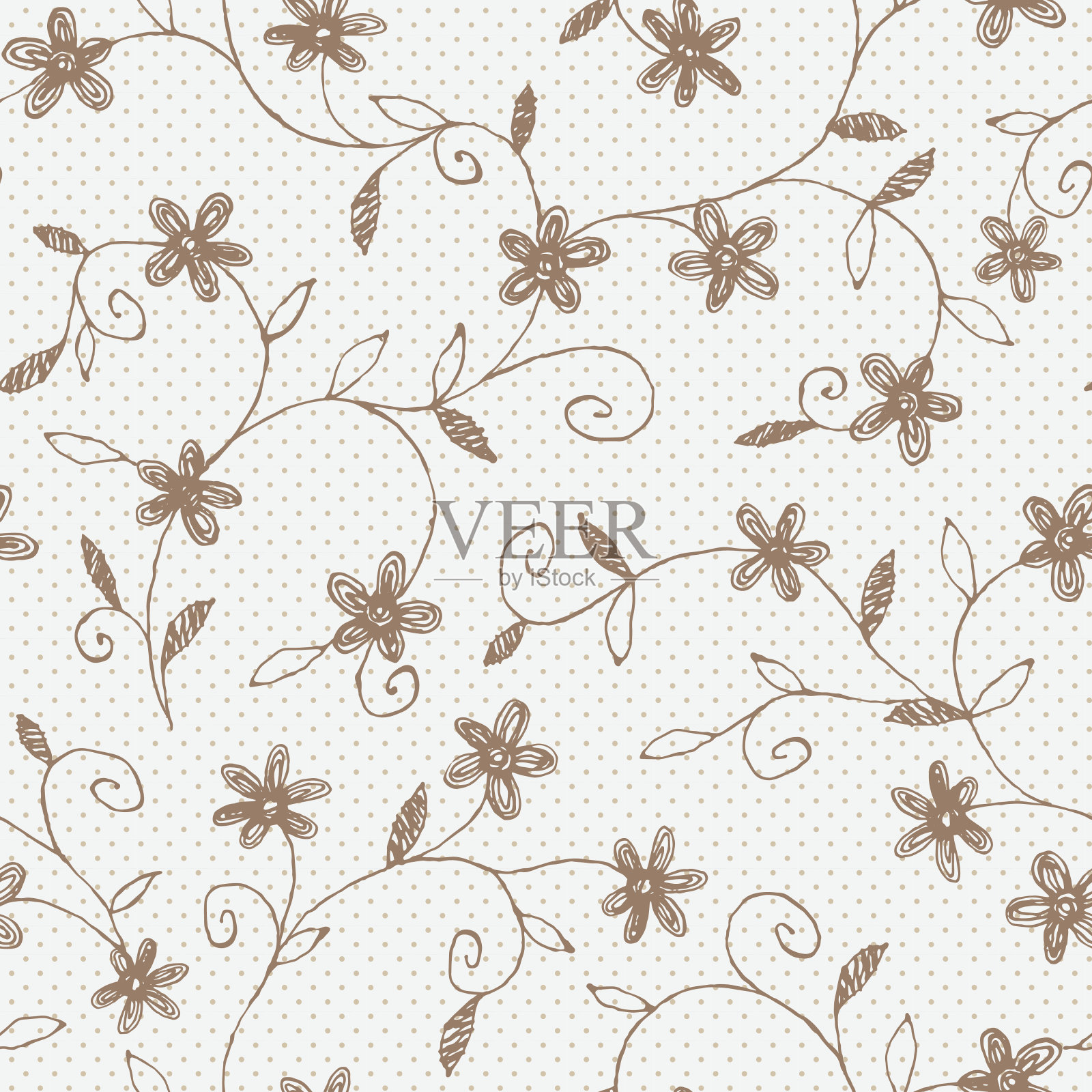 花的设计模式插画图片素材