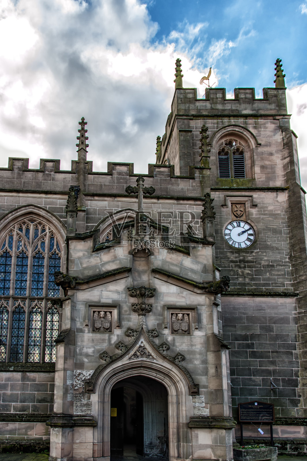 埃文河畔斯特拉特福德撒克逊教堂照片摄影图片