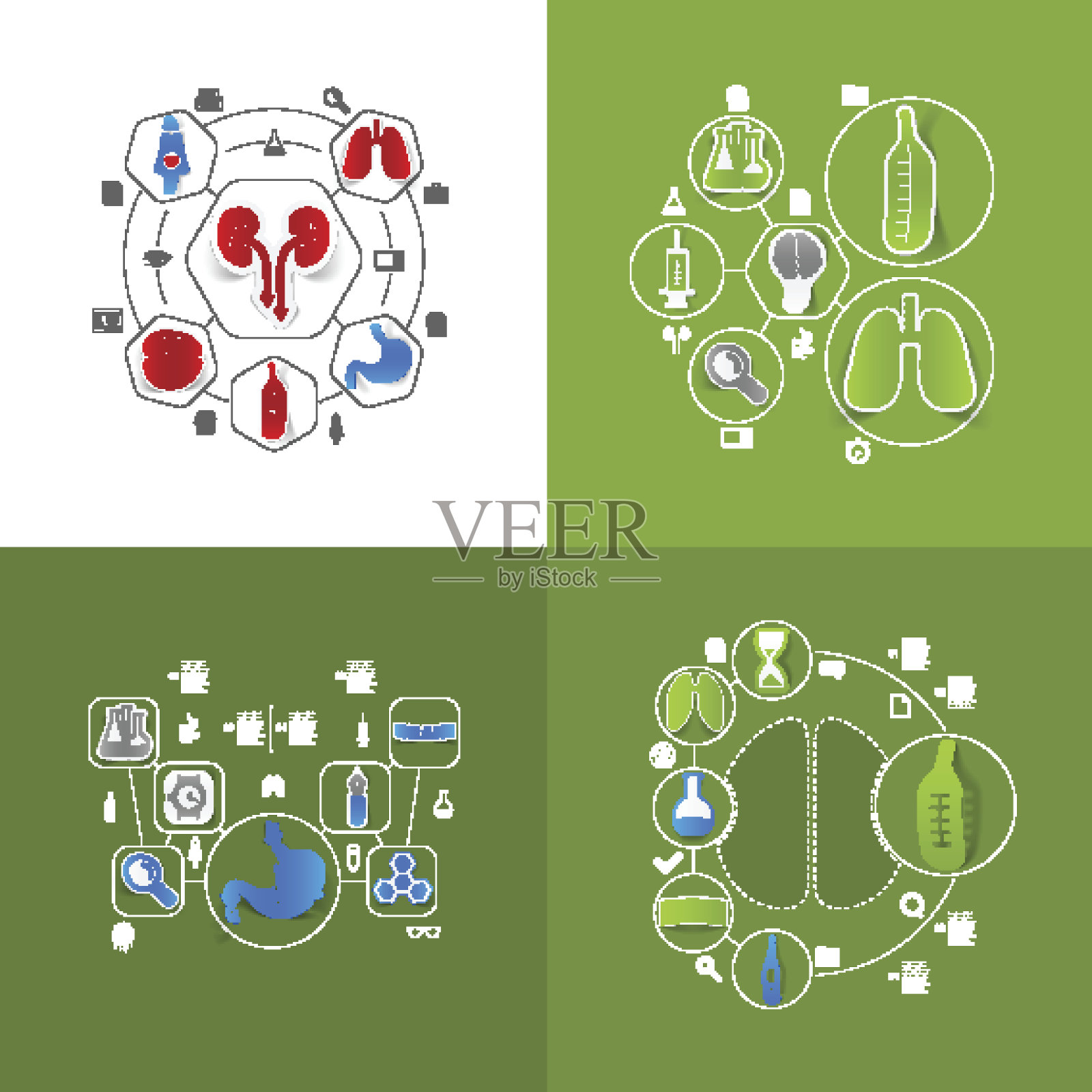 医药标签信息插画图片素材