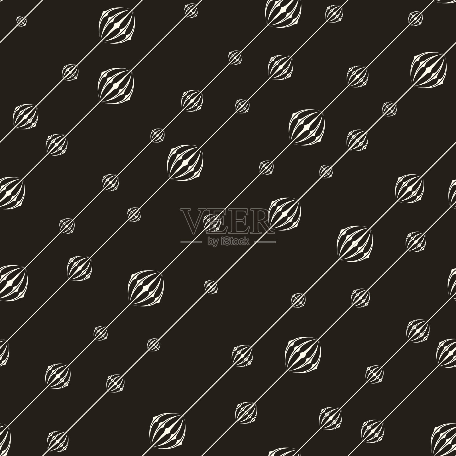 向量无缝模式。现代结构插画图片素材