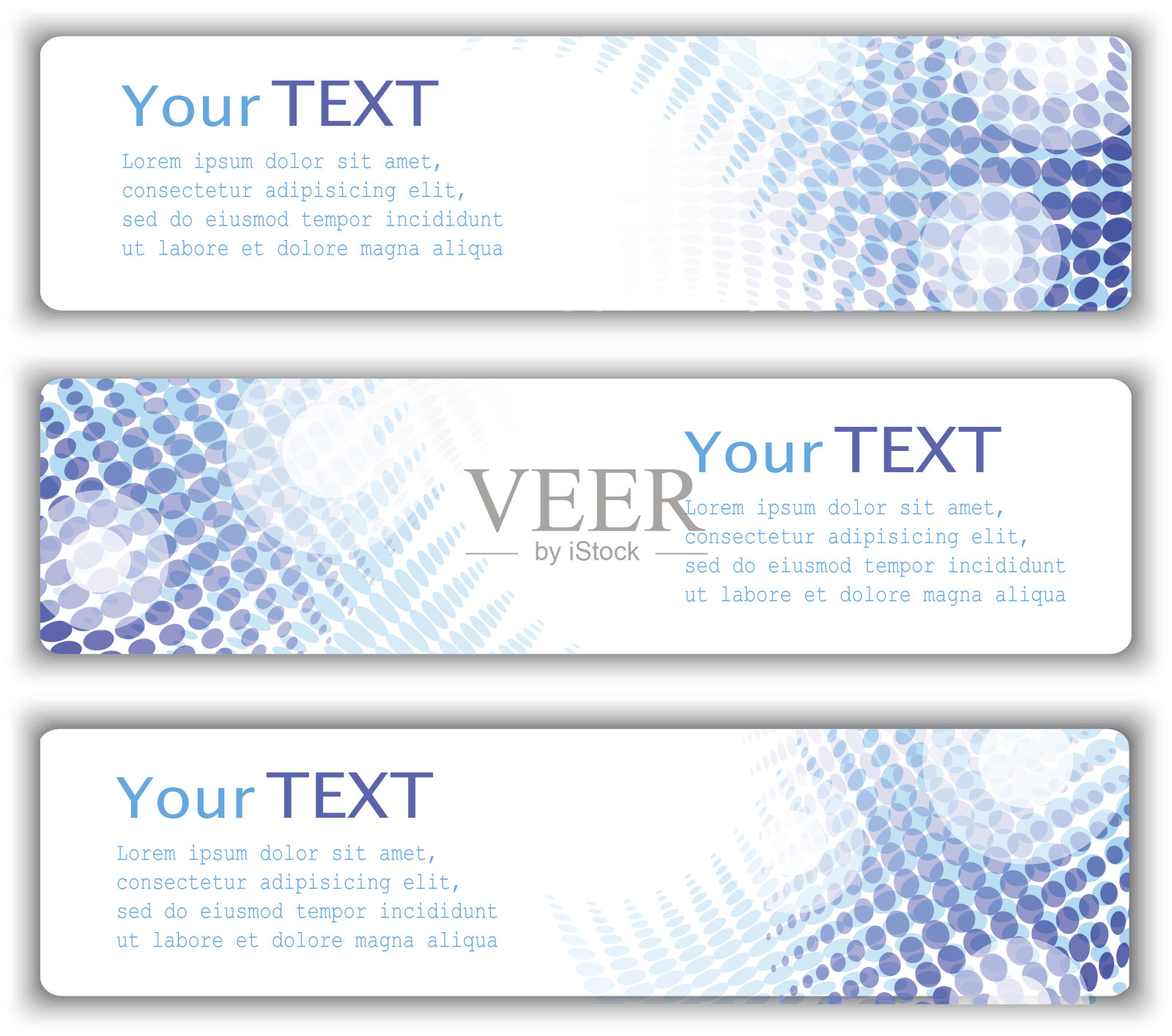 抽象业务横幅设计模板素材