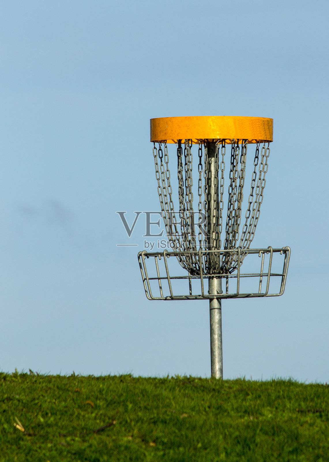 飞盘高尔夫球篮照片摄影图片