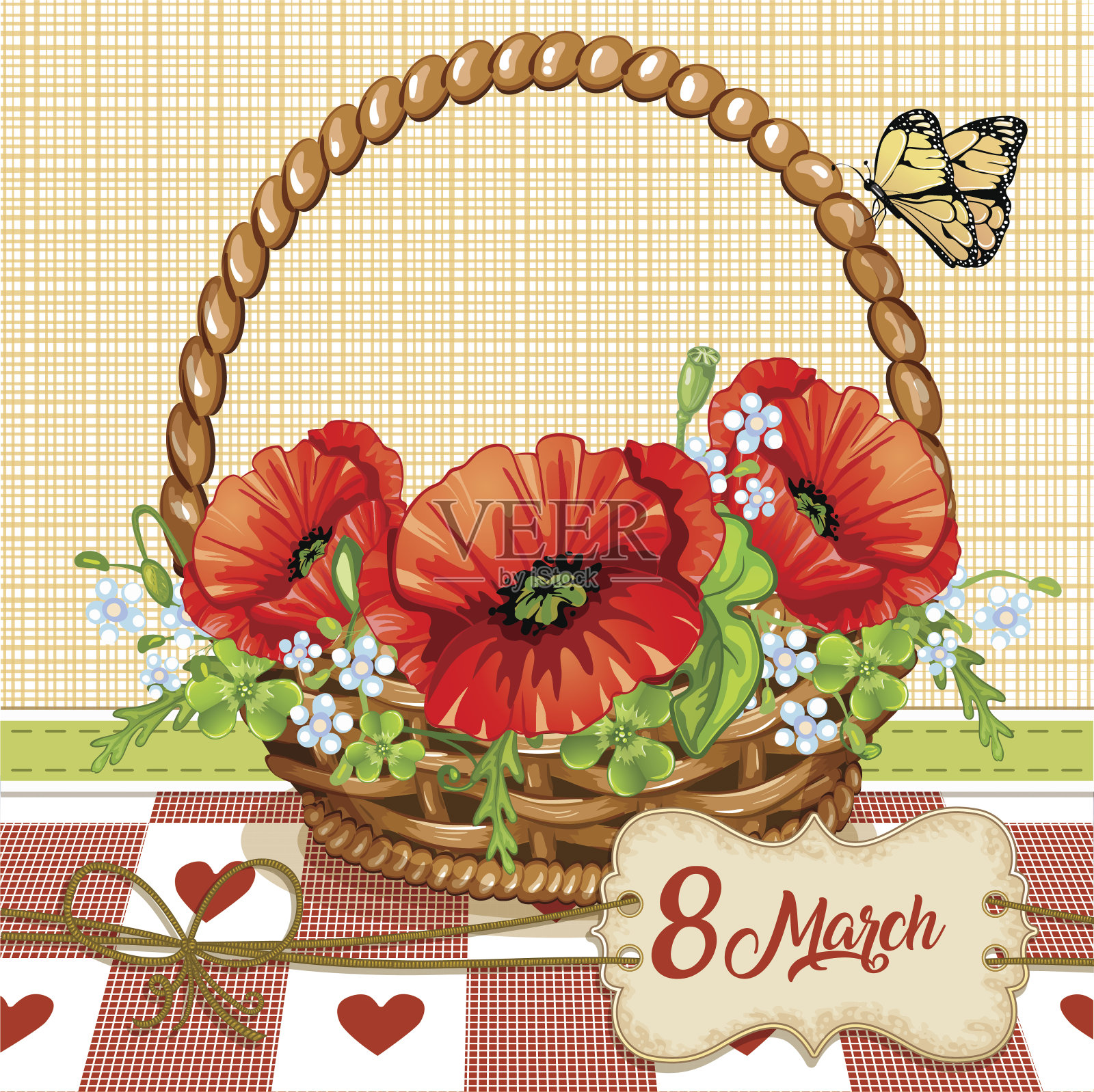 女人节快乐插画图片素材