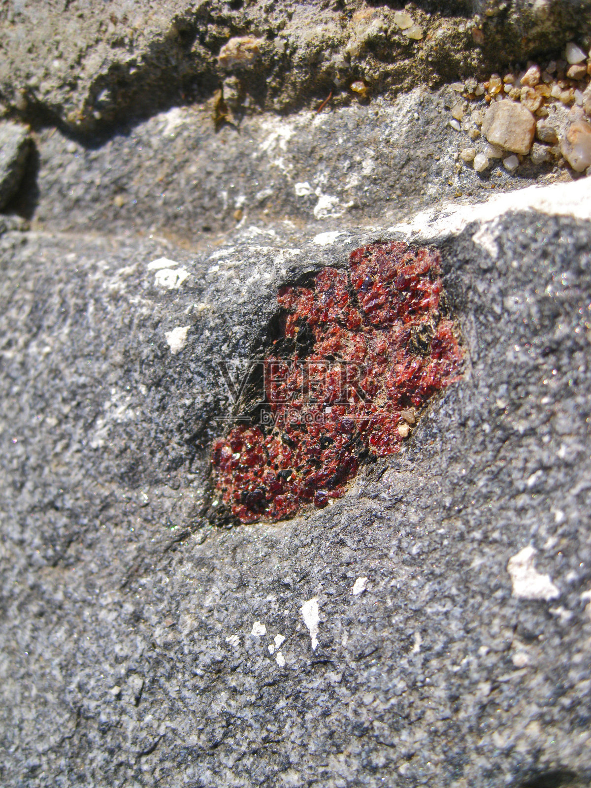 贝加尔湖的性质。天然石榴石照片摄影图片