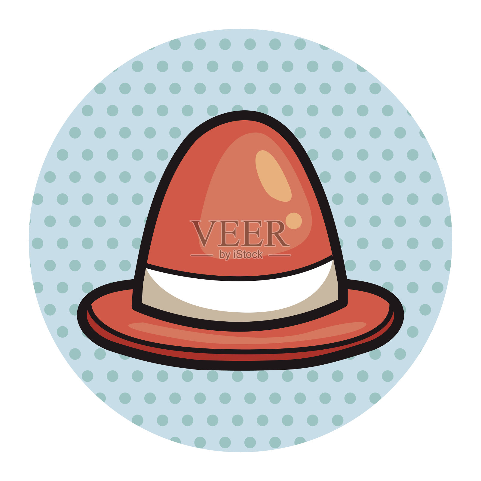 警示锥主题元素插画图片素材