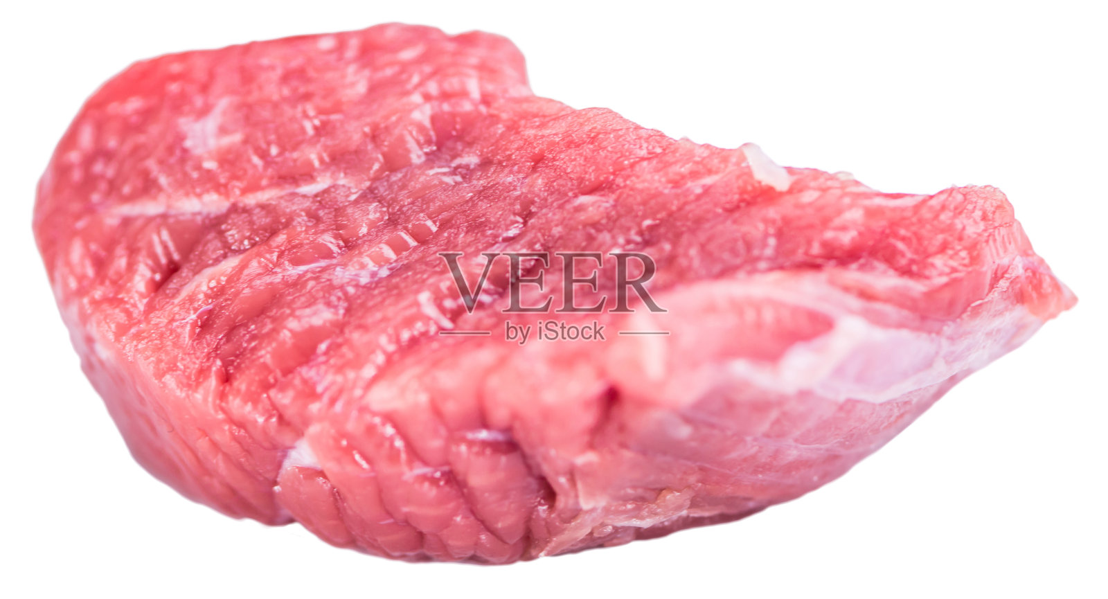 切碎的牛排(单独的白)照片摄影图片