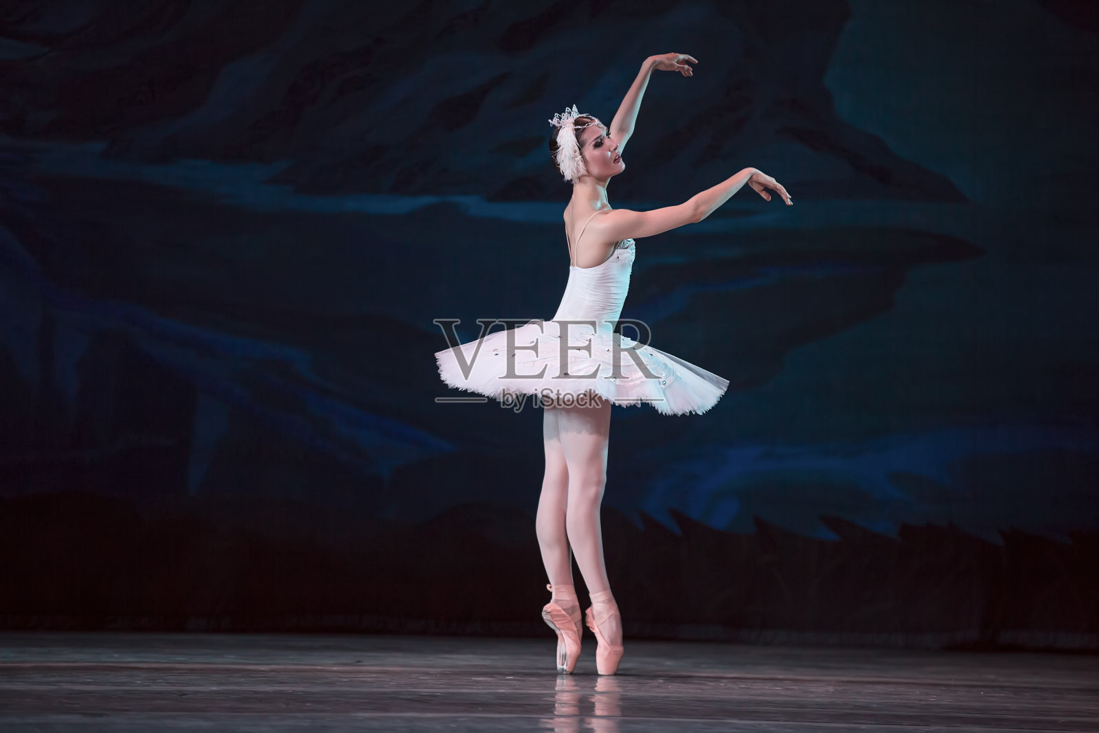 首席芭蕾舞演员白天鹅照片摄影图片