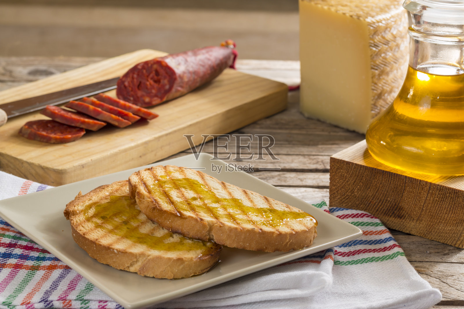 西班牙早餐照片摄影图片