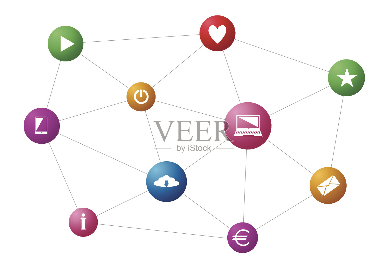 社交网络图标素材