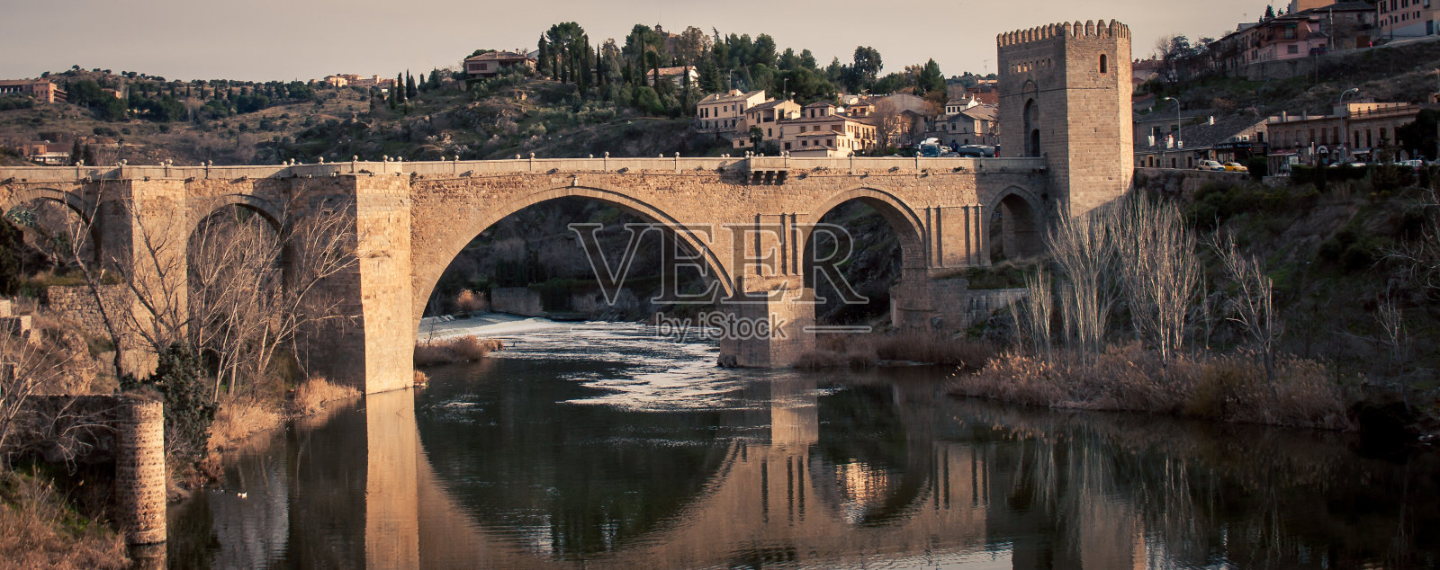 桥西班牙托莱多照片摄影图片