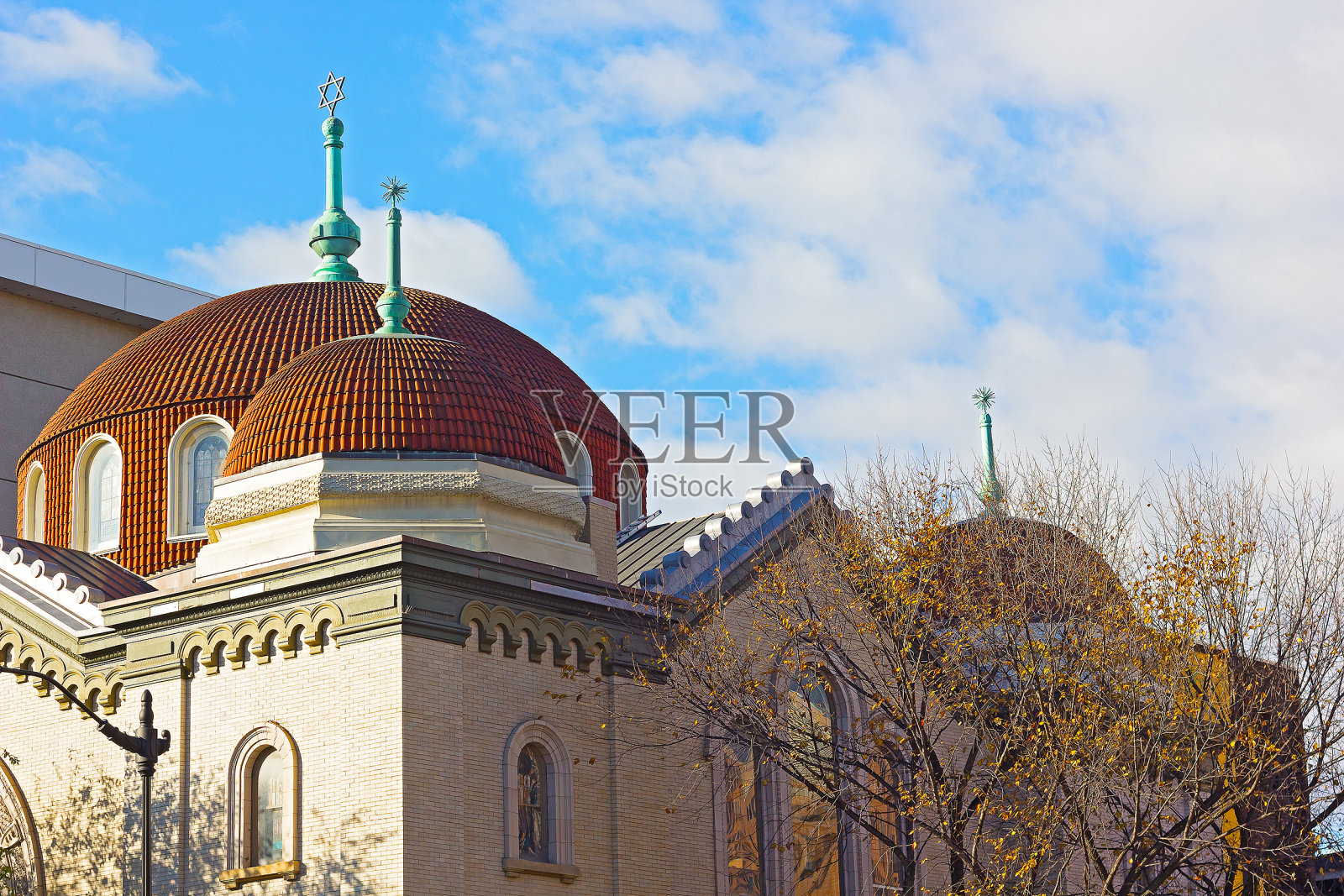 华盛顿特区唐人街附近的历史性犹太教堂。照片摄影图片