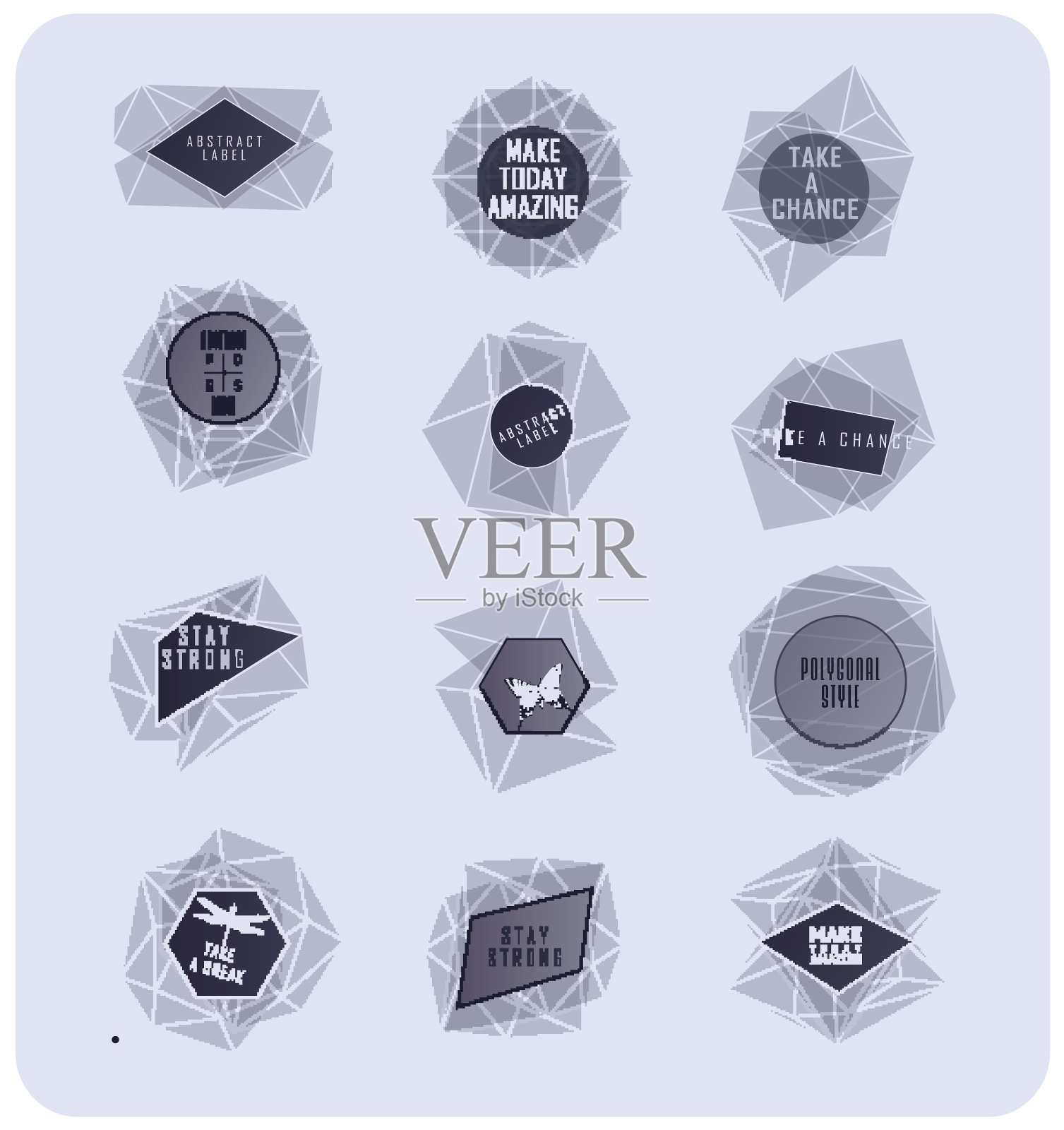 抽象的三角形设计设计元素图片