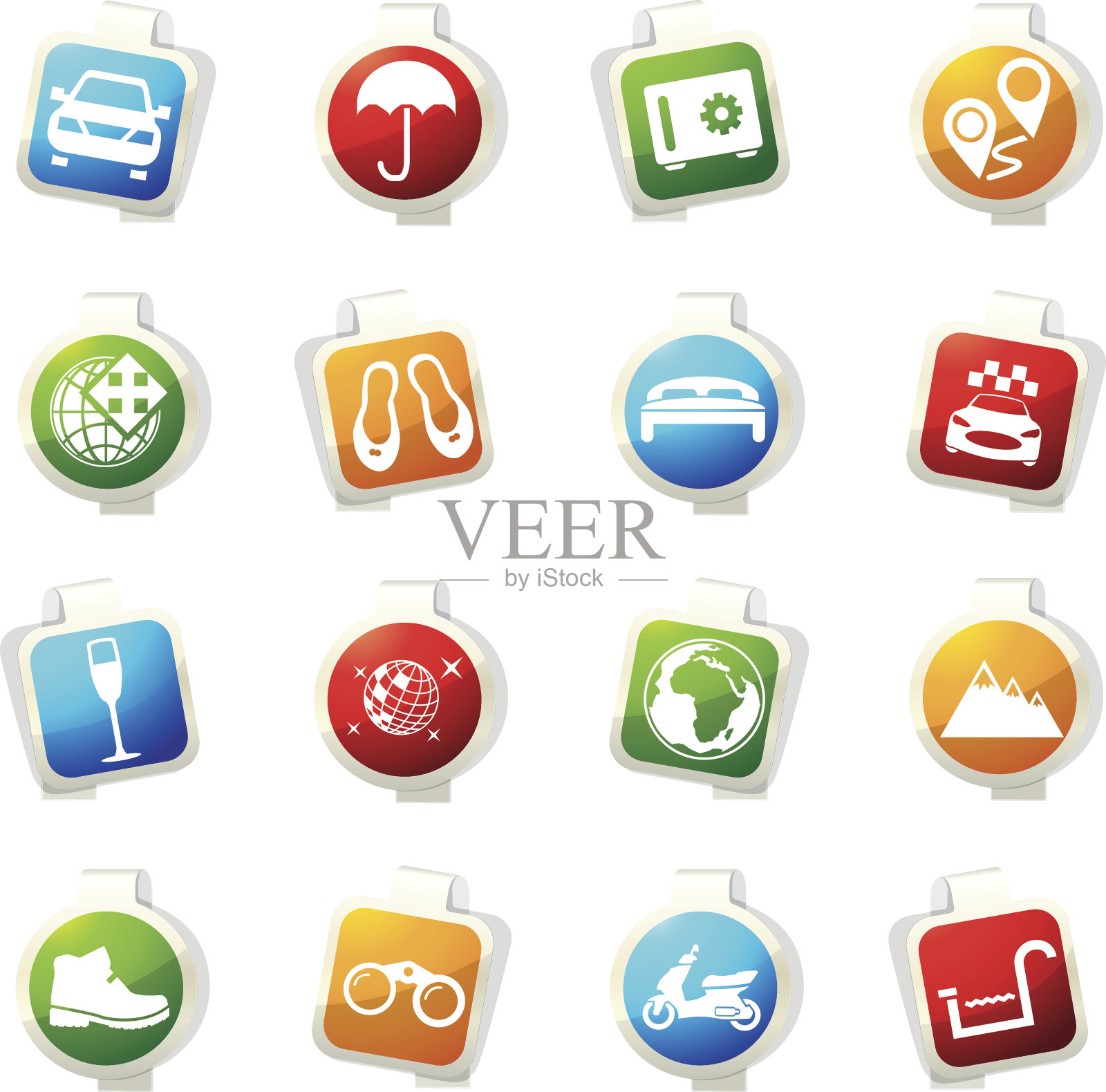 旅行图标设置图标素材