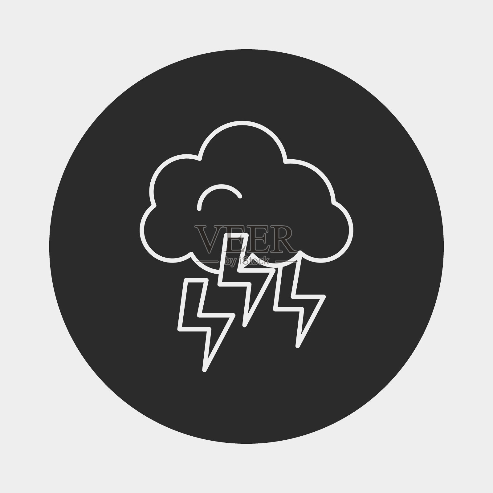 天气一行图标插画图片素材