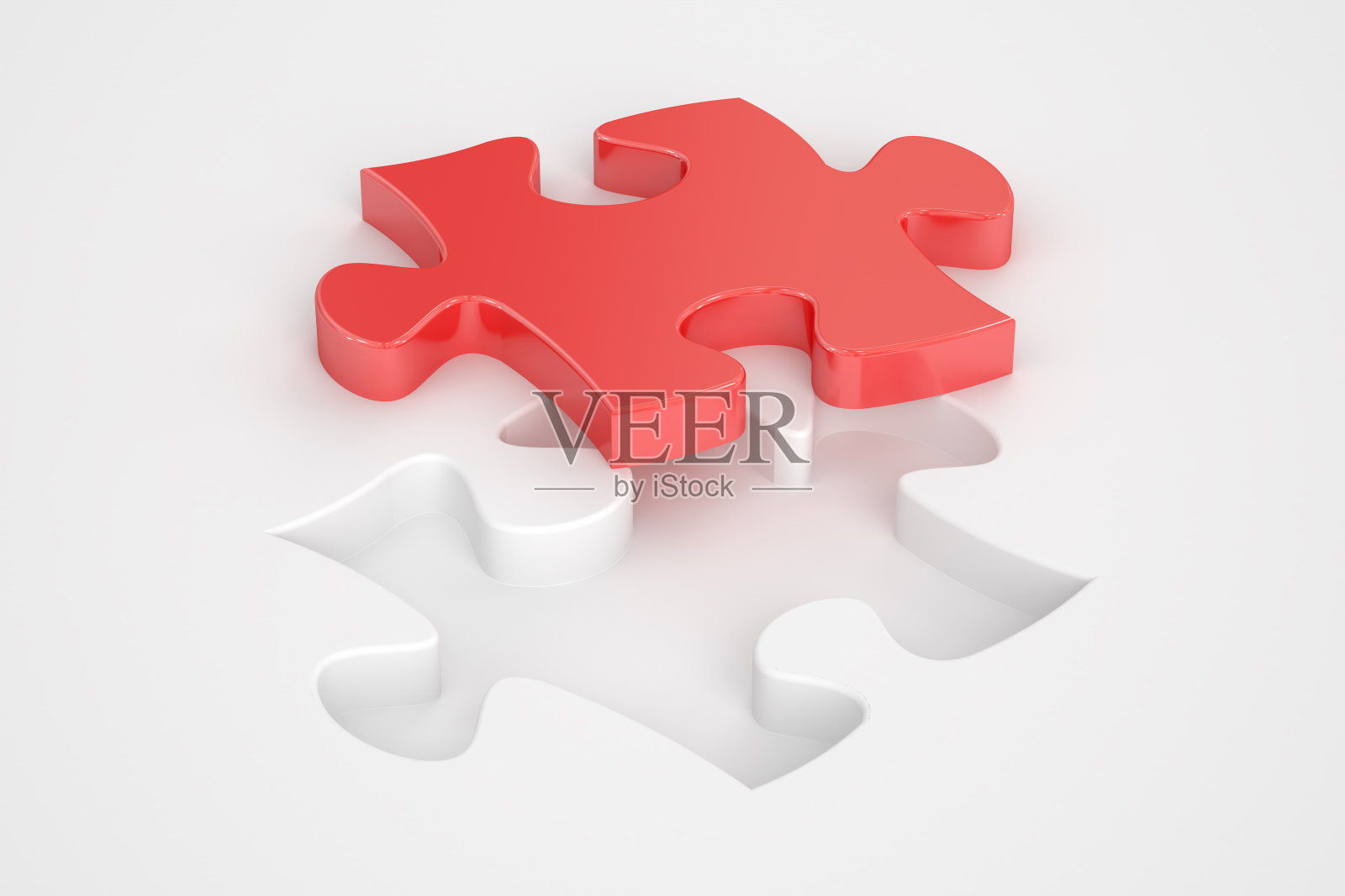 拼图游戏，3D渲染照片摄影图片