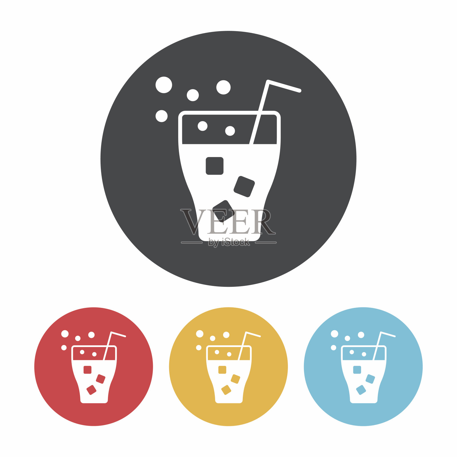 剧院饮料和爆米花图标图标素材