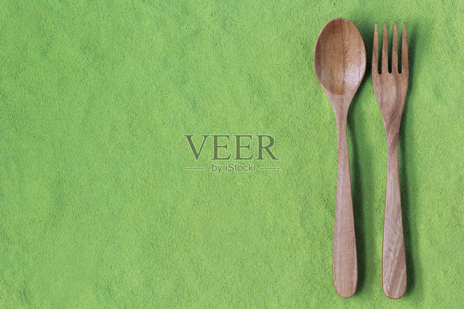 木勺抹茶绿茶照片摄影图片