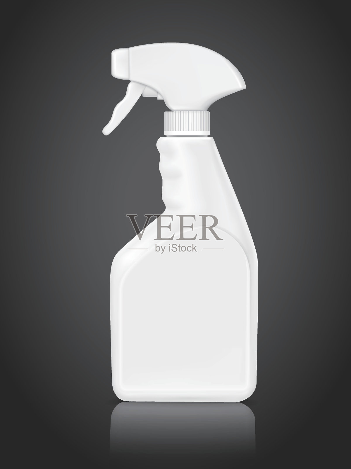 空白瓶喷雾洗涤剂插画图片素材