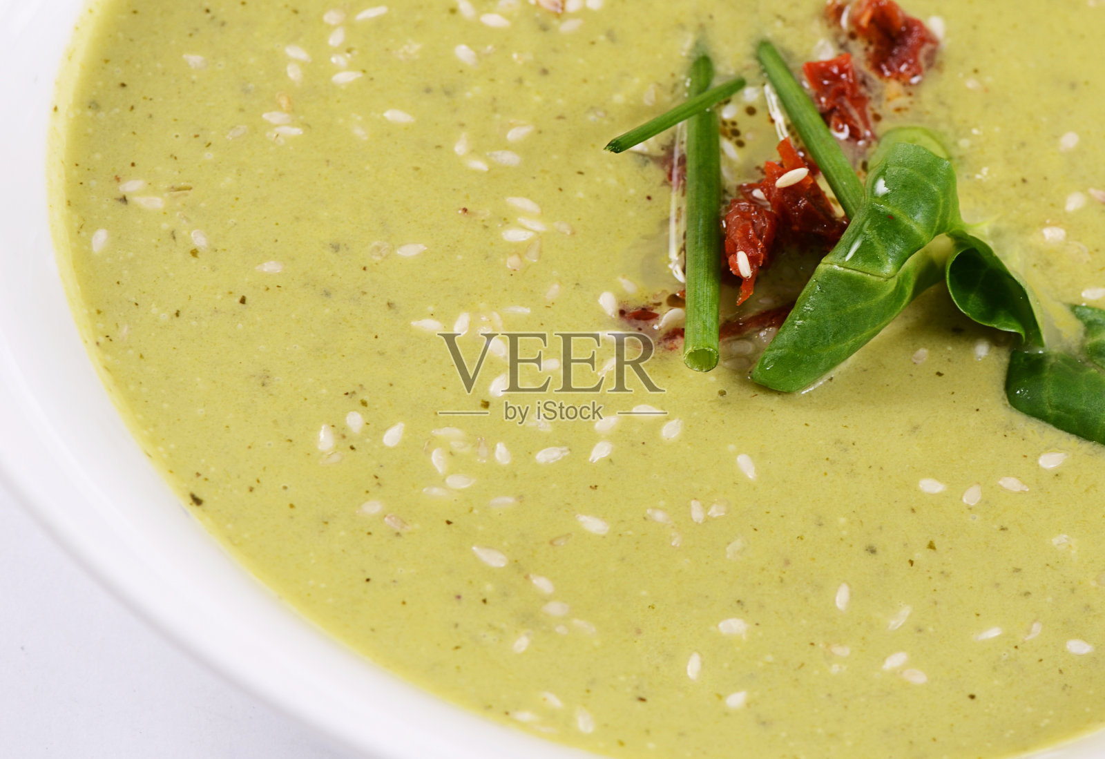 凉拌芝麻黄瓜汤照片摄影图片