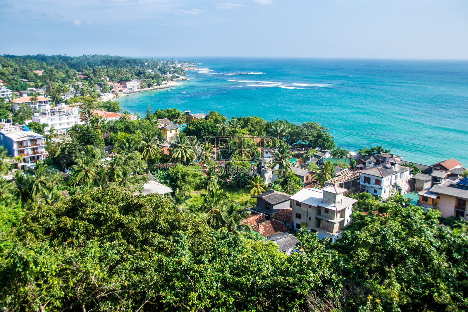 斯里兰卡乌纳瓦图纳鸟瞰美景照片摄影图片