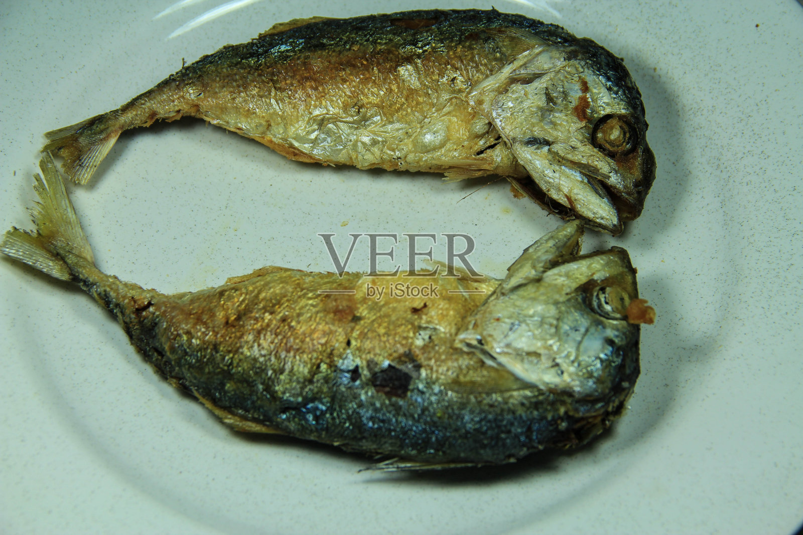 泰国菜,煎鲭鱼照片摄影图片