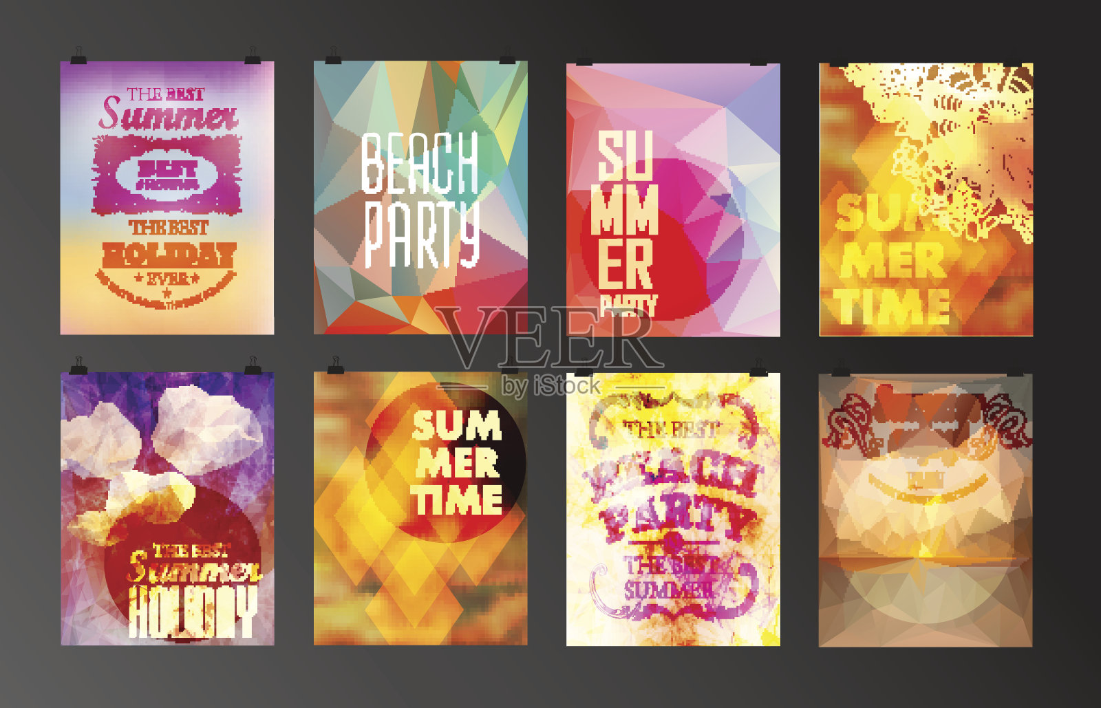 印刷海报，复古设计插画图片素材