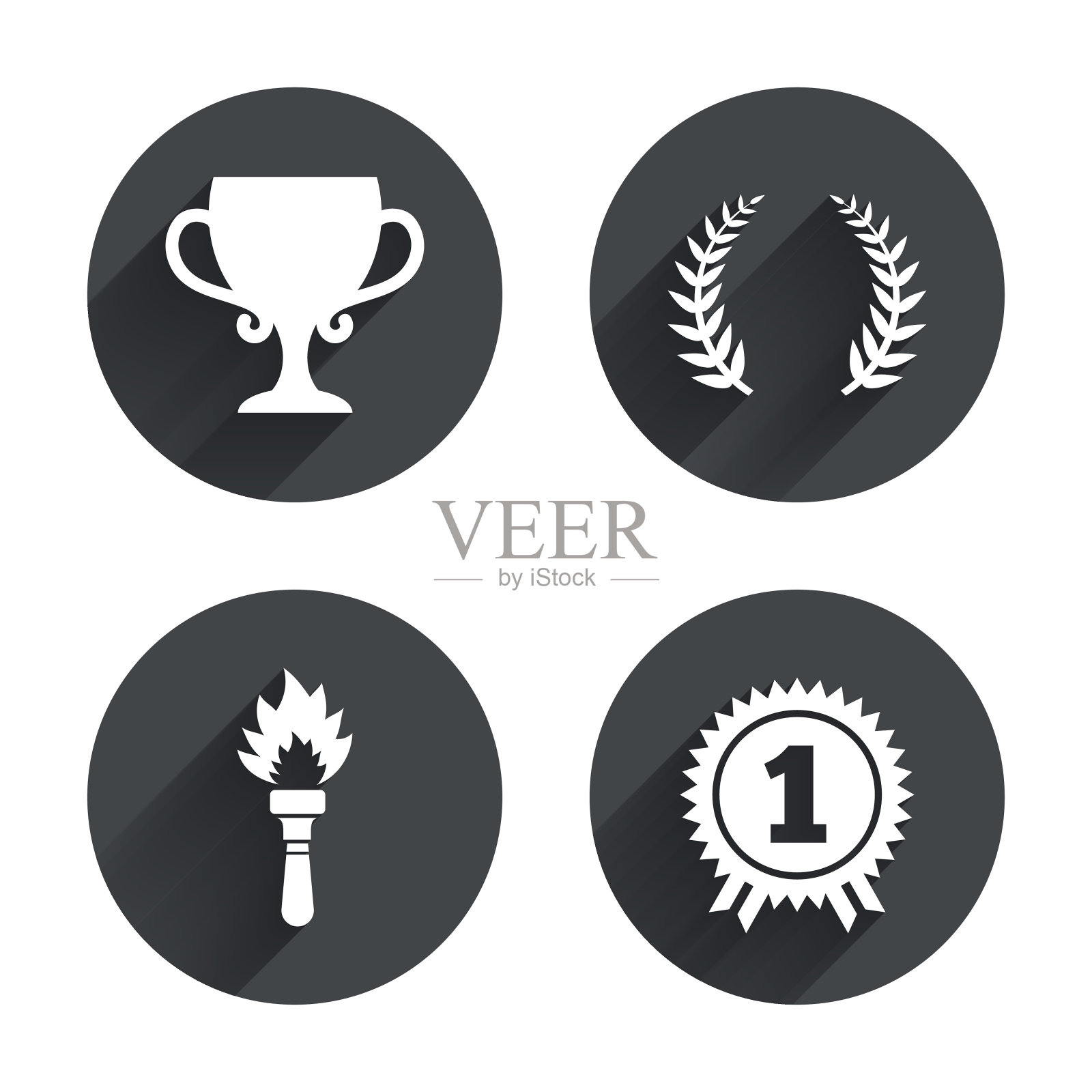 第一名奖励杯图标。奖得主图标素材