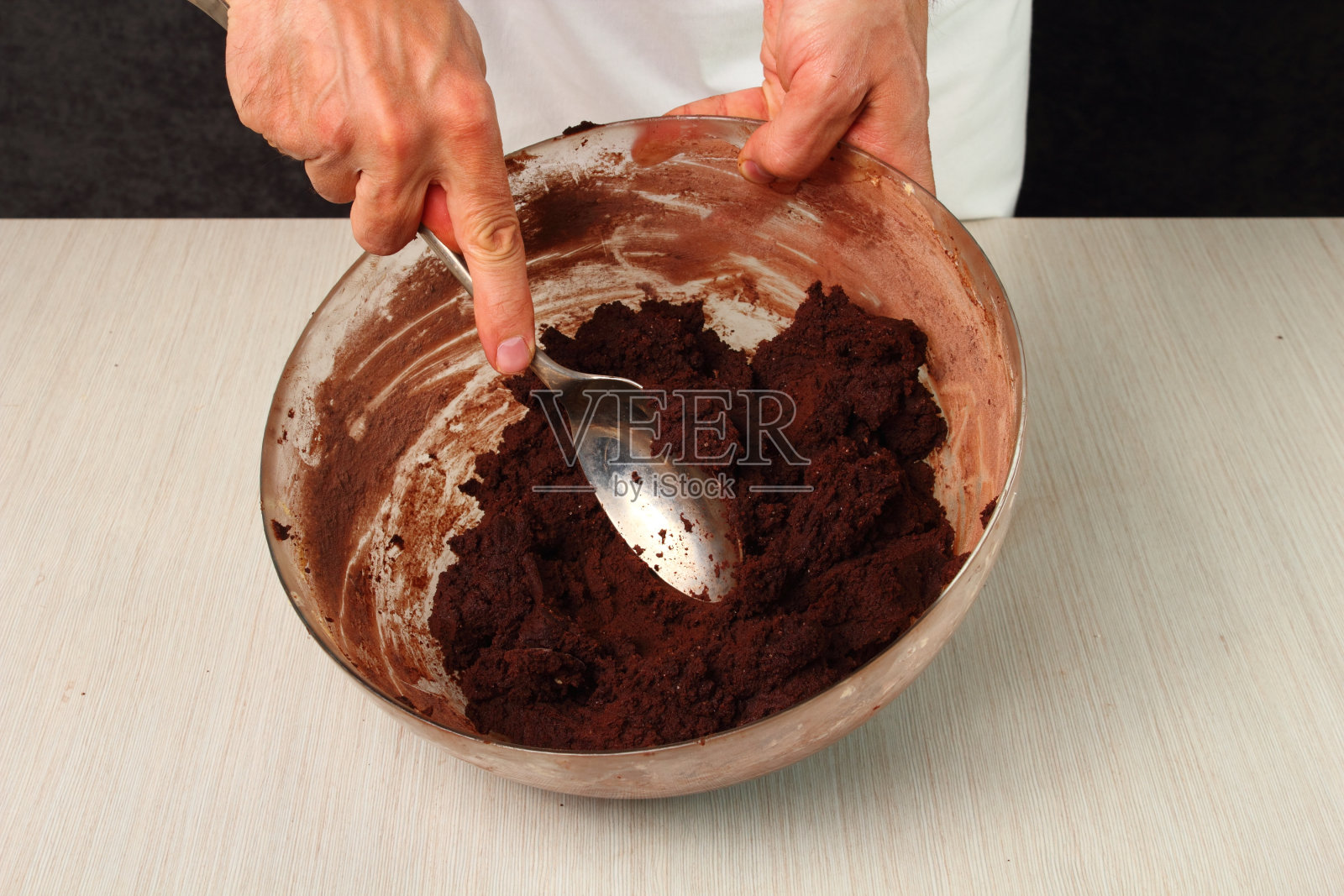 制作巧克力饼干照片摄影图片