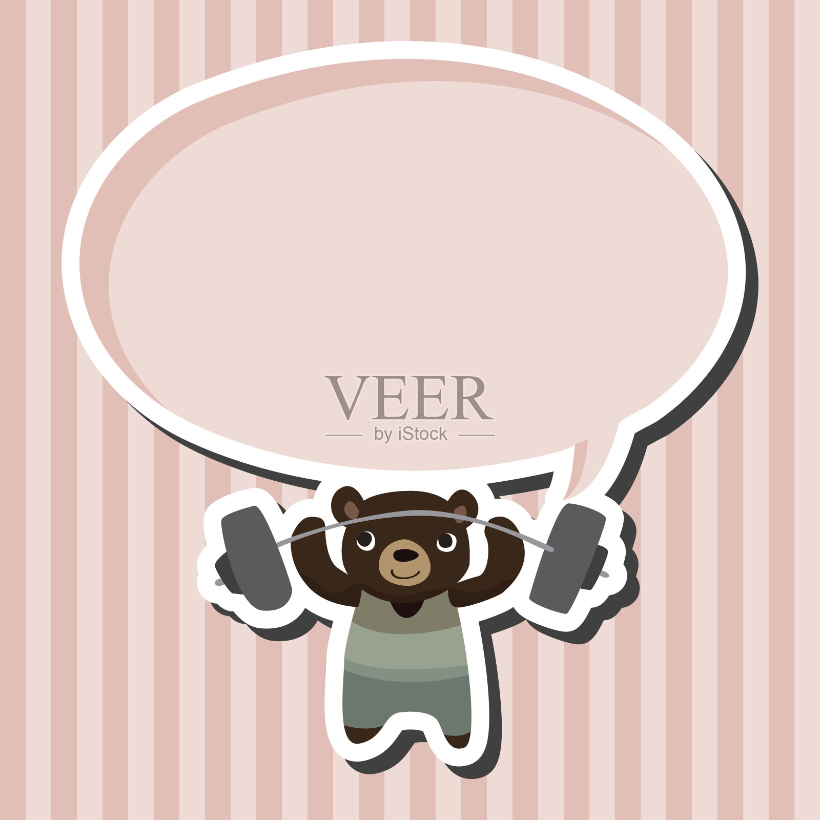 运动动物熊卡通元素向量插画图片素材