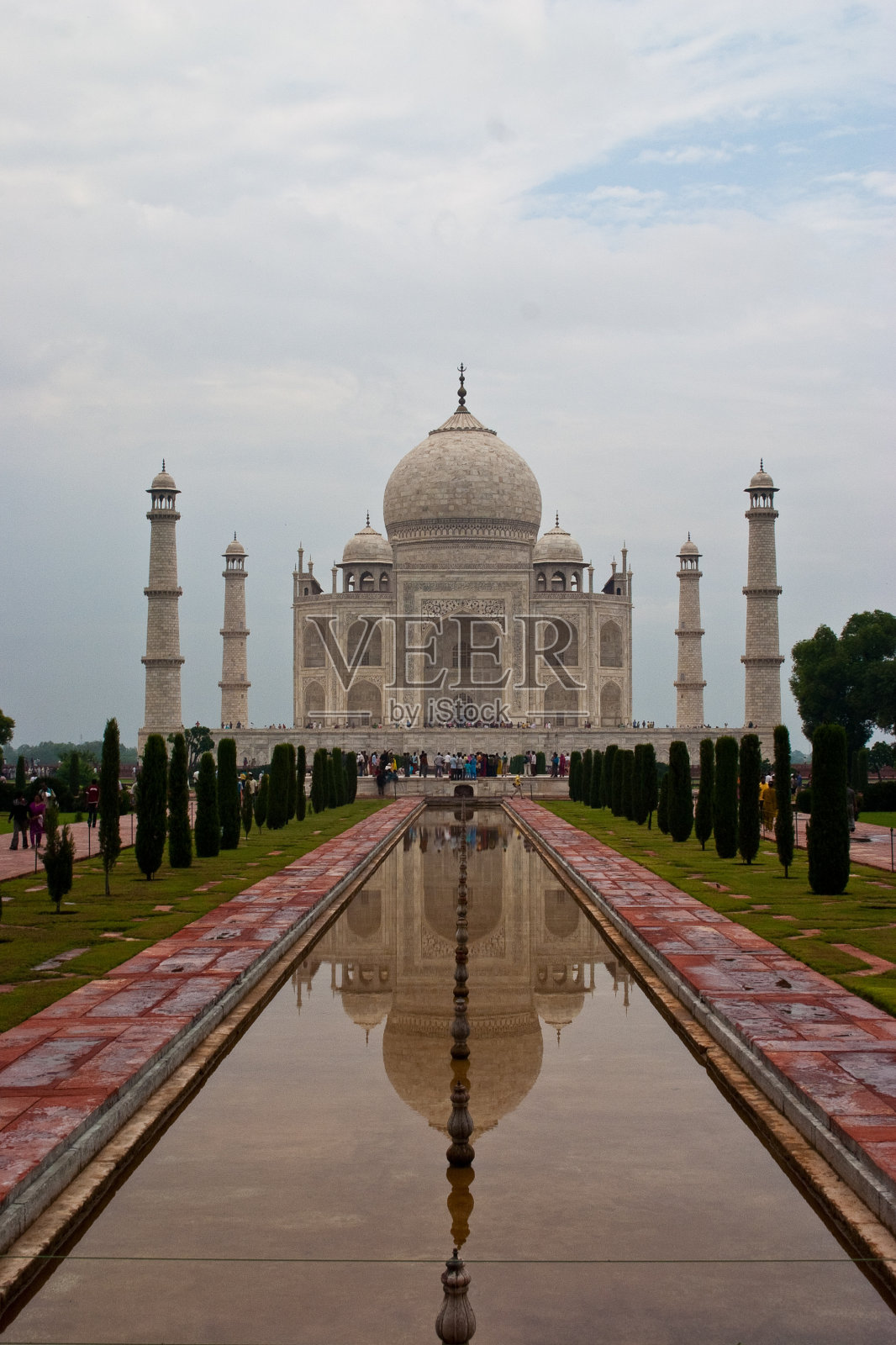 泰姬陵垂直照片摄影图片