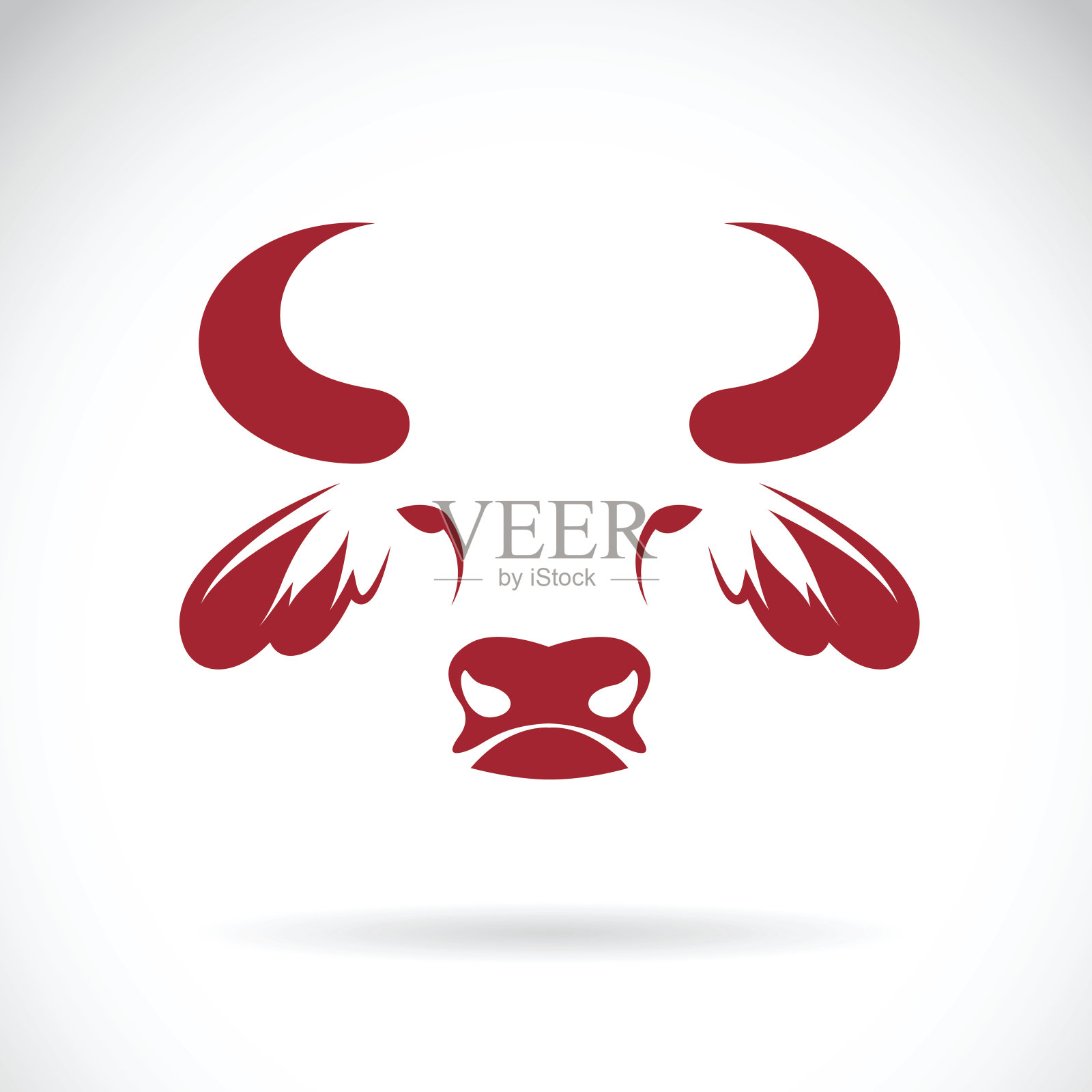 矢量牛面设计。设计元素图片