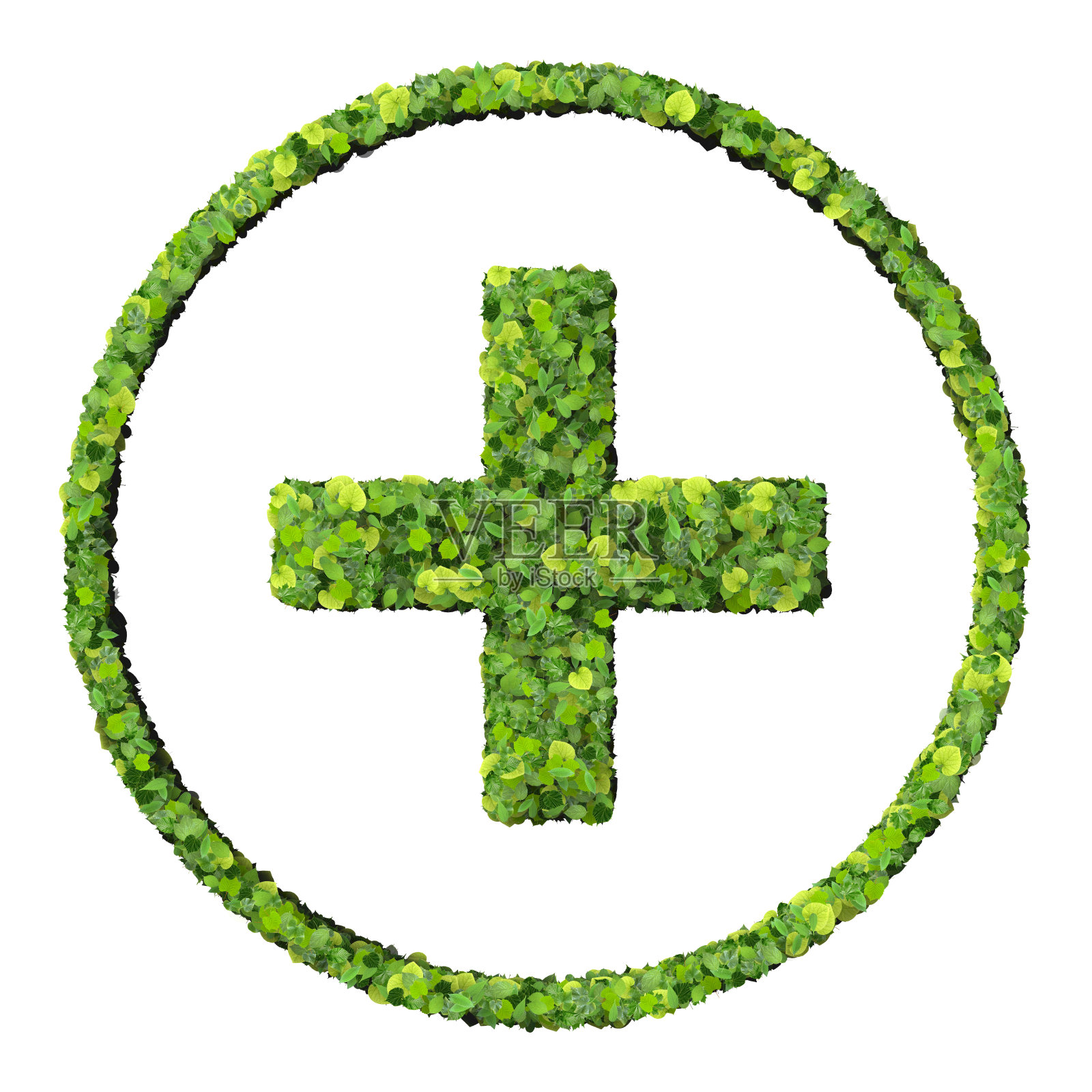 媒体控制加上由绿叶制成的照片摄影图片