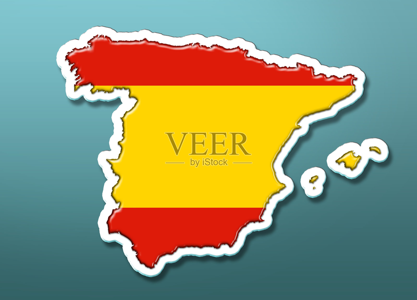 西班牙的地图照片摄影图片