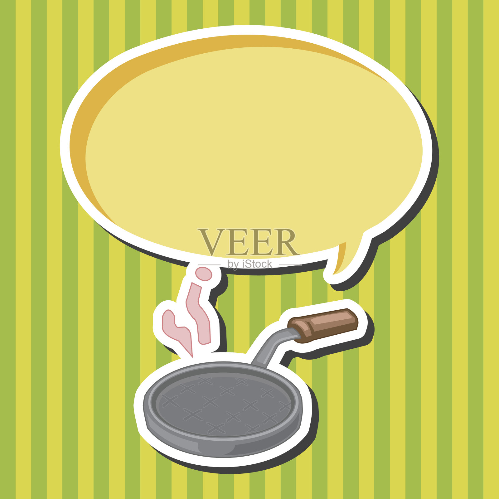 厨具锅主题元素向量，eps插画图片素材