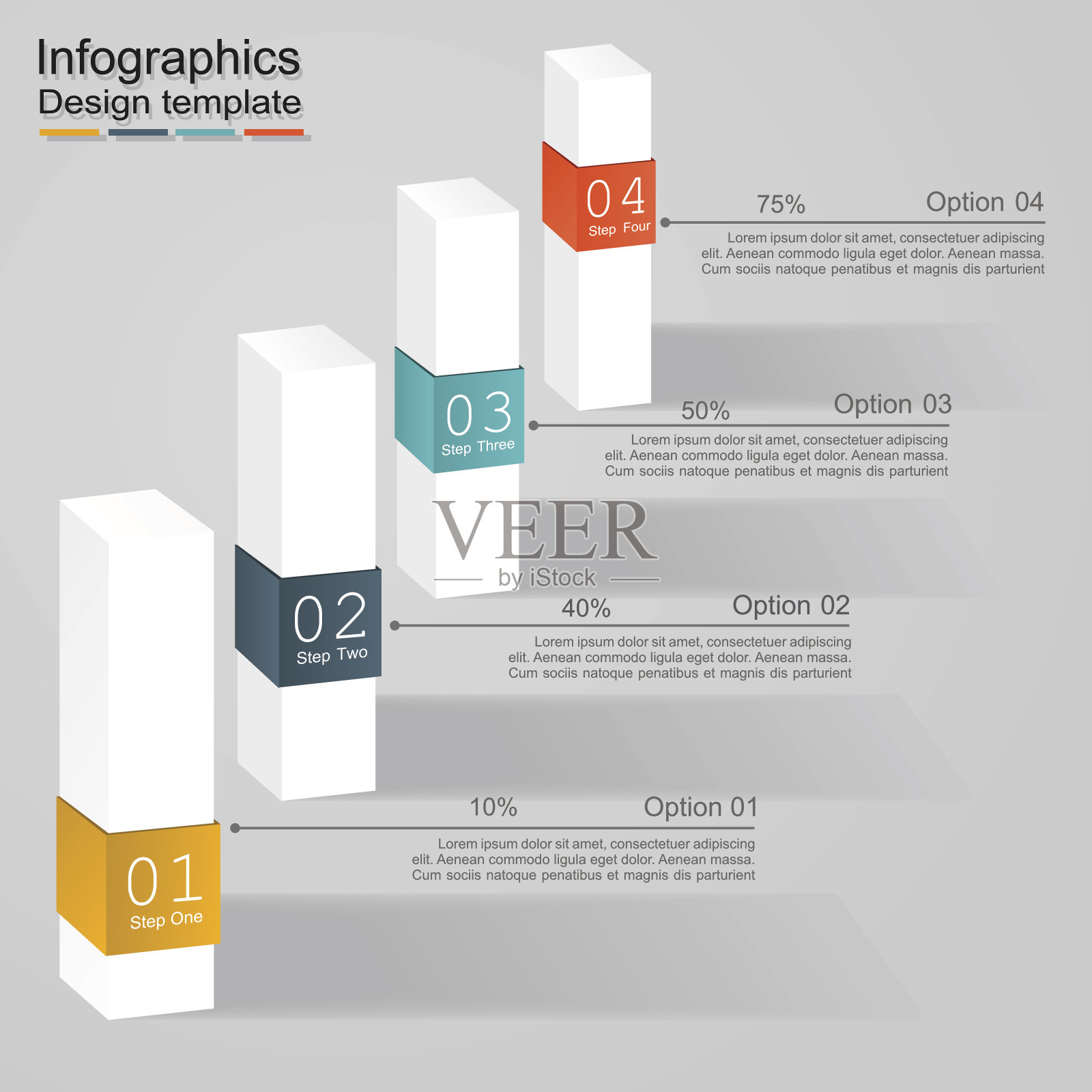 横幅信息图形设计模板。矢量图设计模板素材