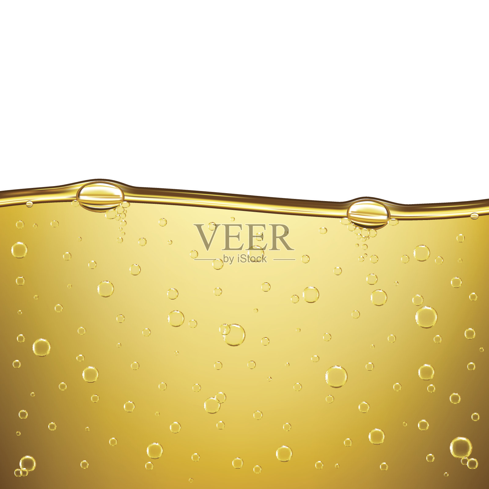 带气泡的油插画图片素材