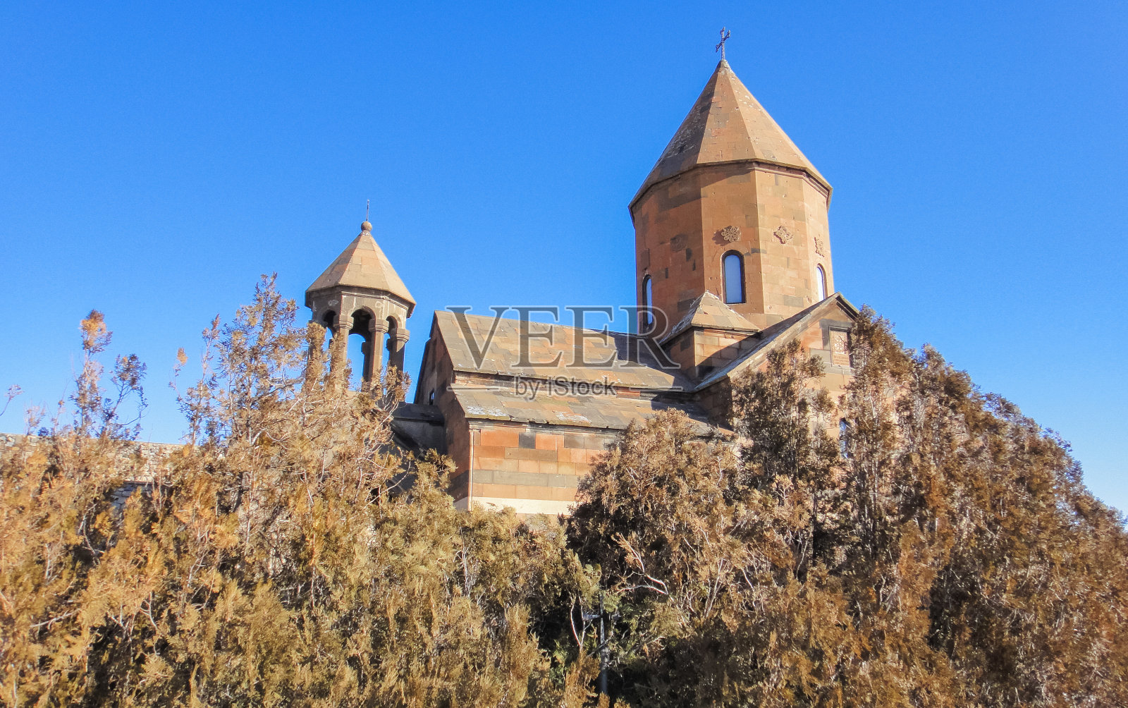 豪尔Virap修道院。亚美尼亚照片摄影图片