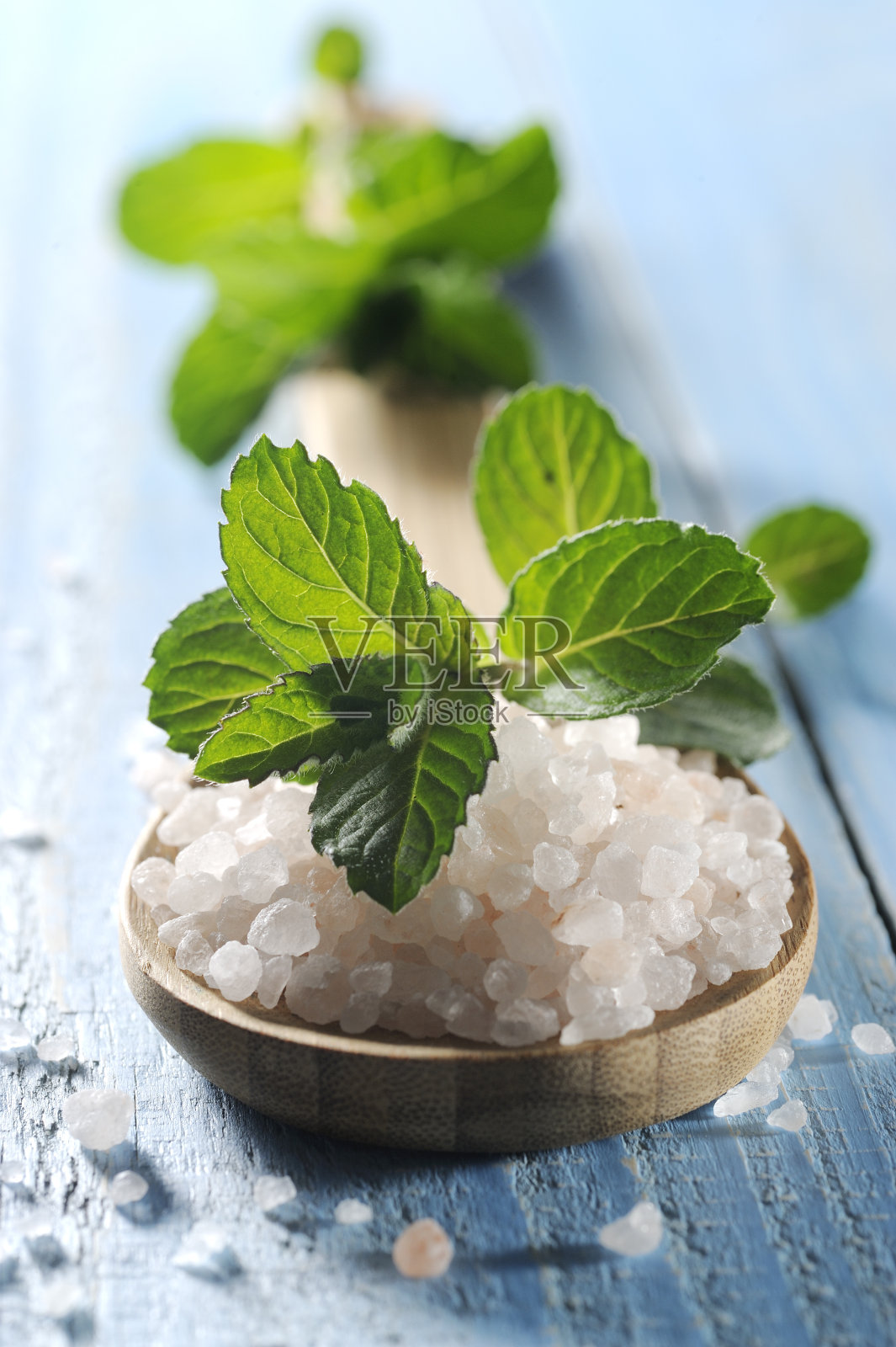 薄荷海盐照片摄影图片