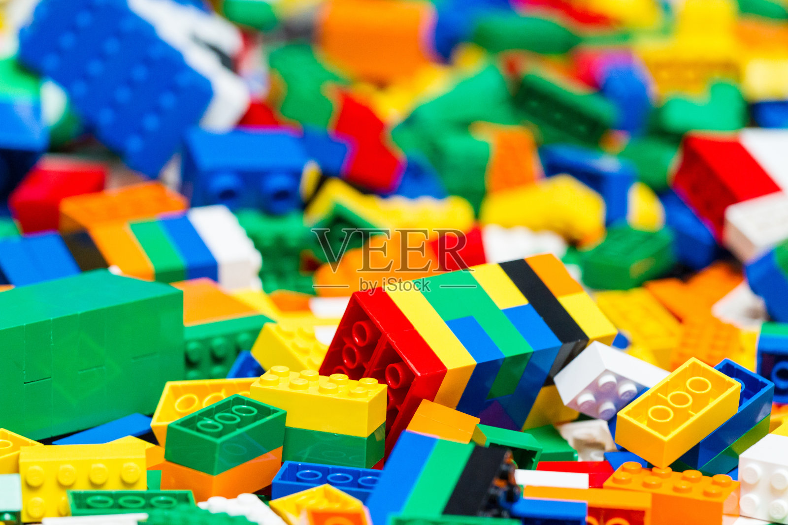 塑料玩具积木照片摄影图片
