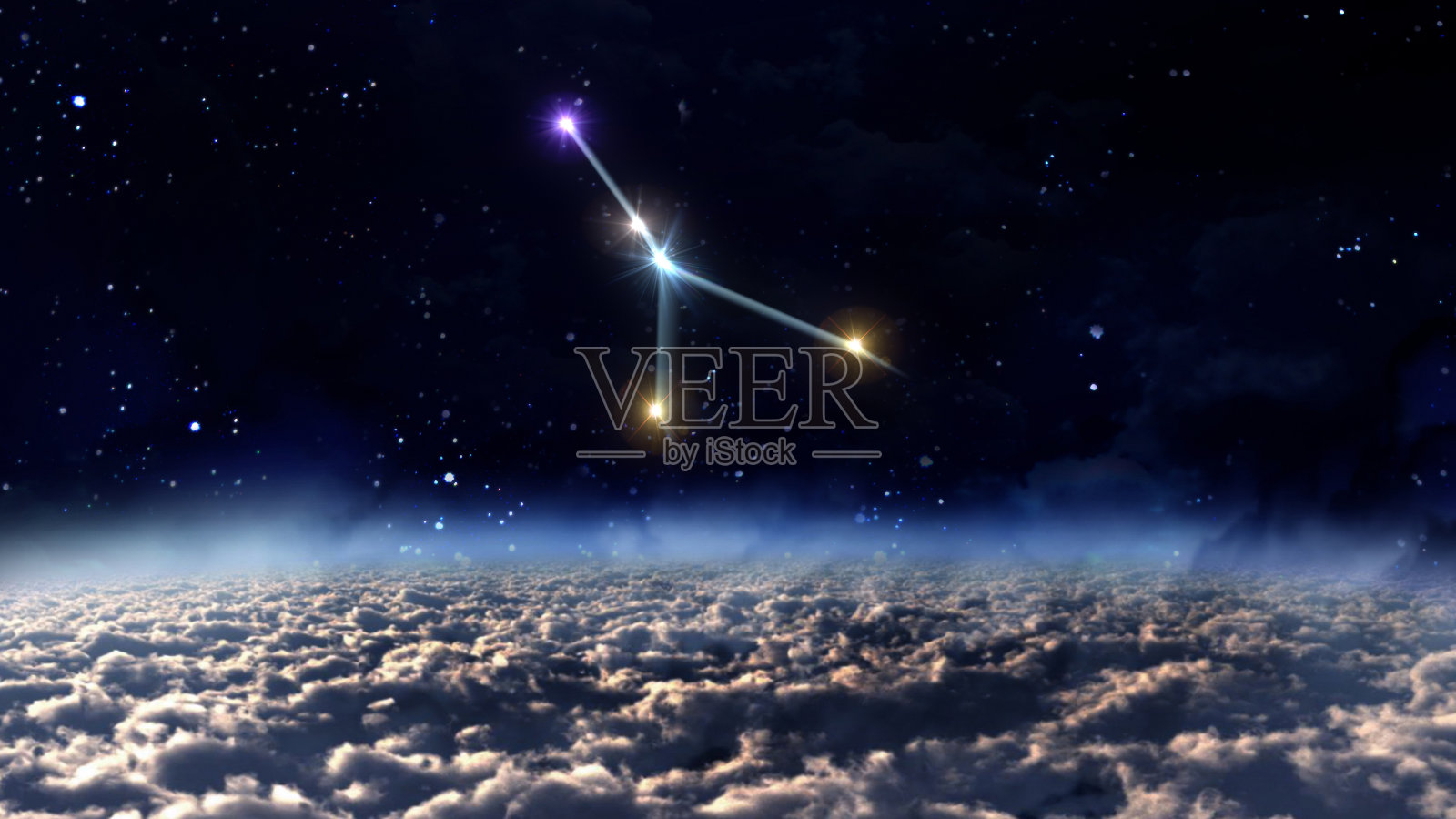 巨蟹座占星空间照片摄影图片