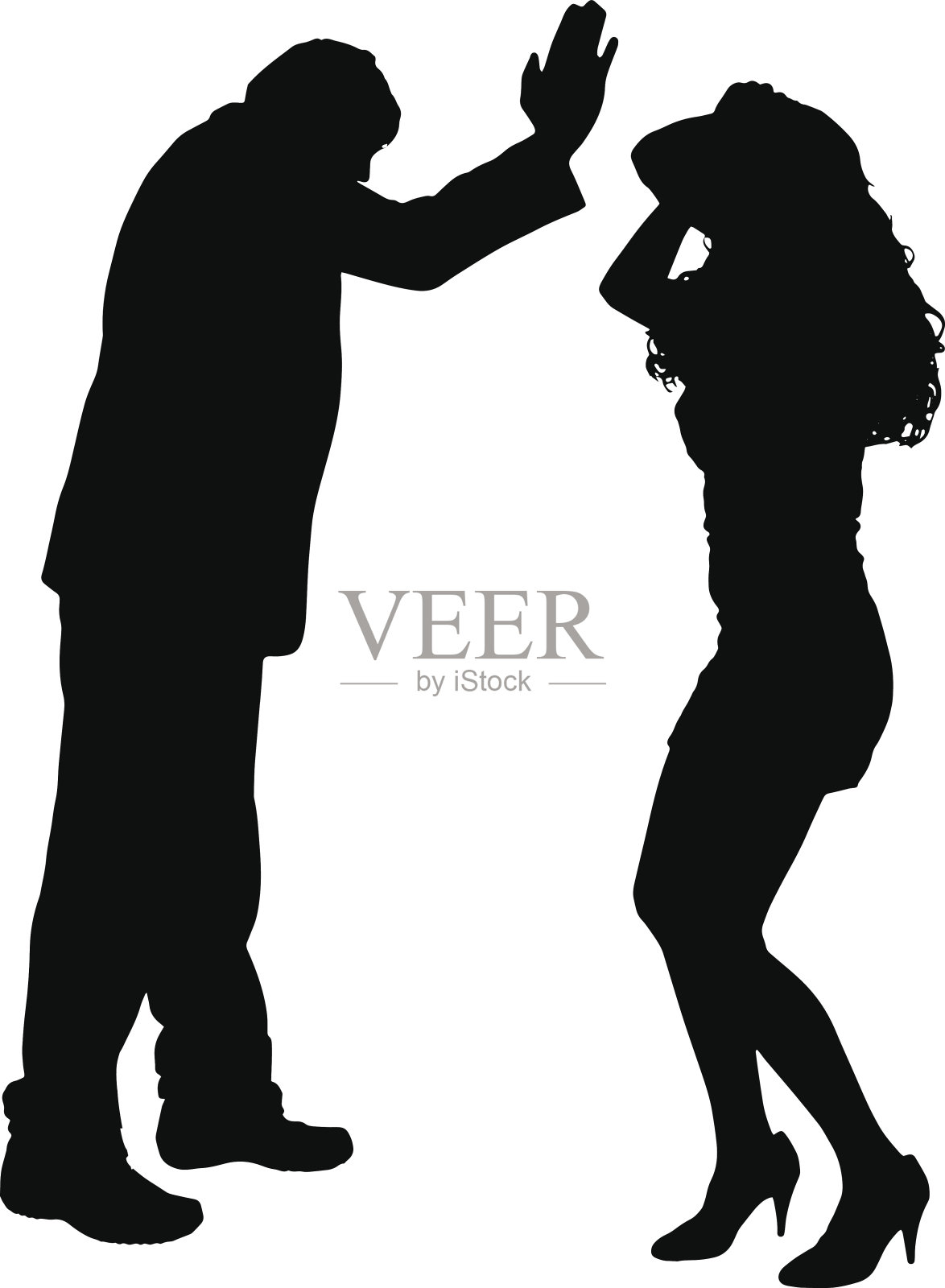 矢量剪影。设计元素图片