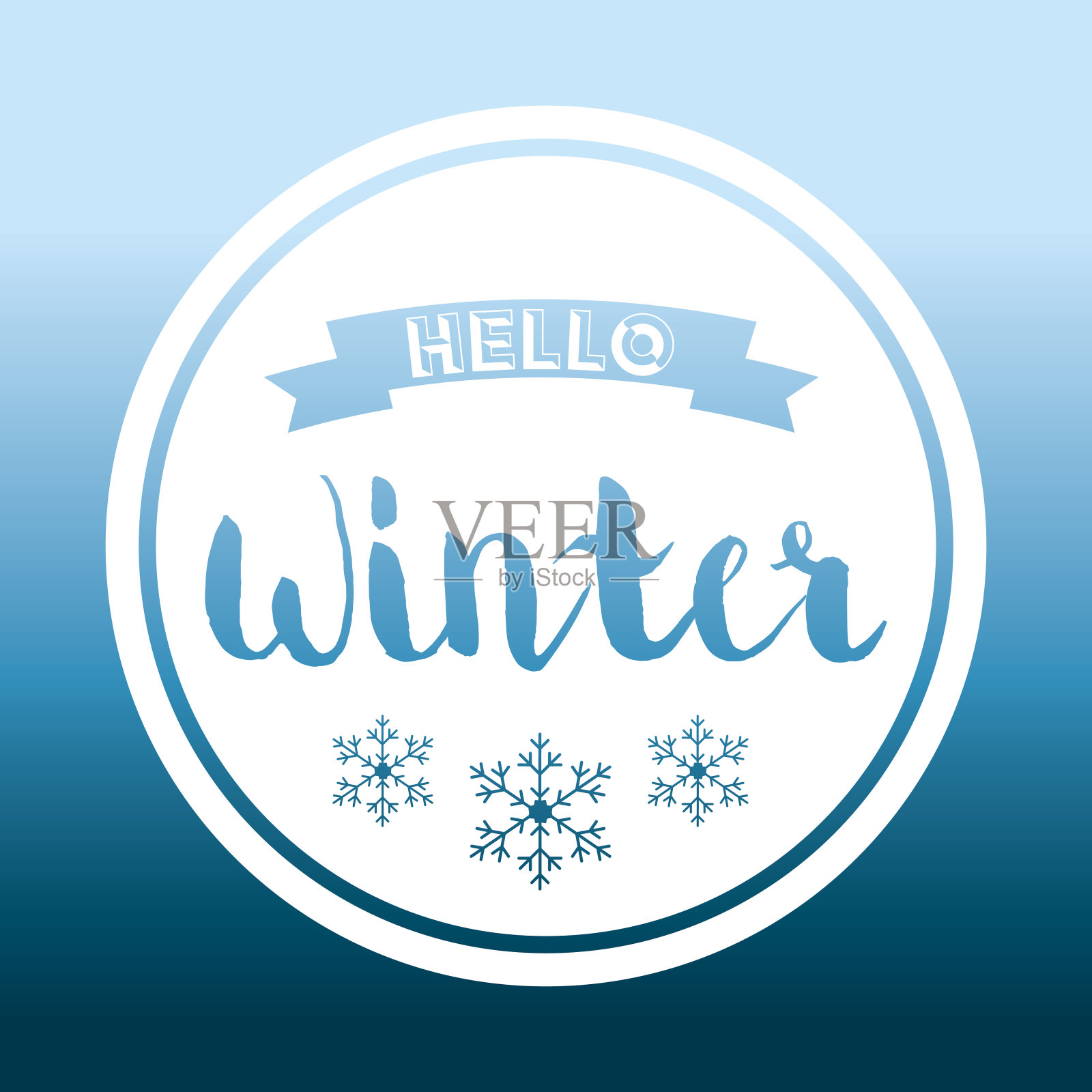 冬天的时间和雪插画图片素材