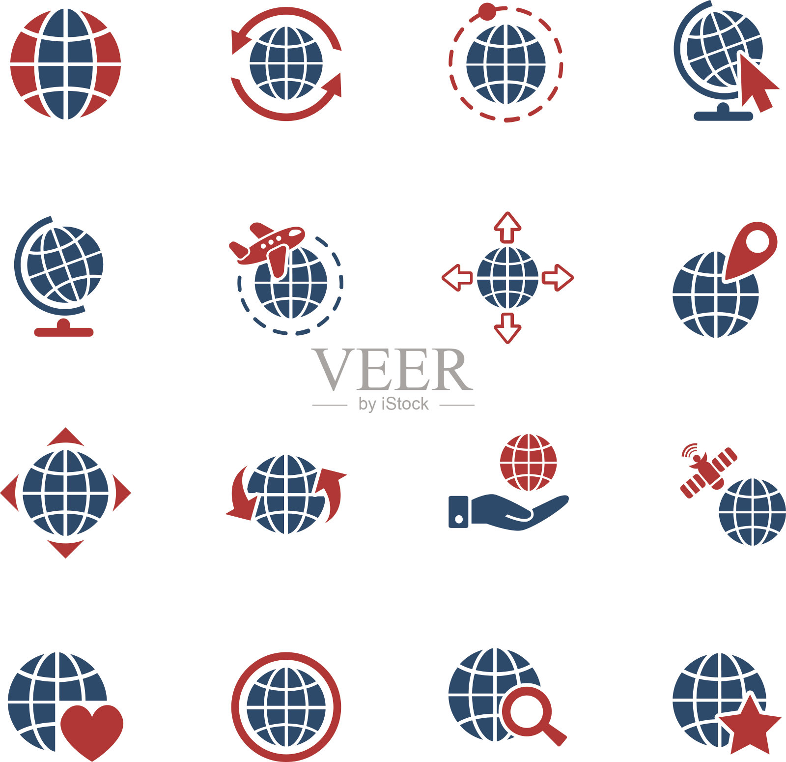 地球仪图标设置图标素材