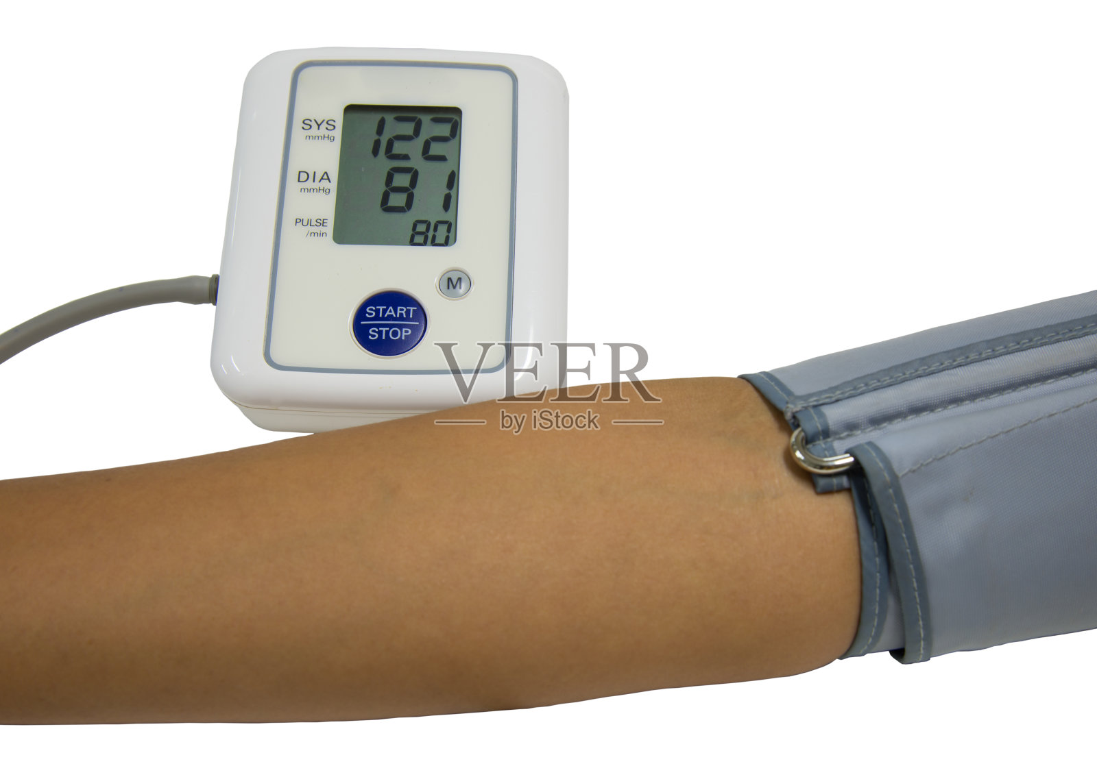 数字血压监测仪。照片摄影图片